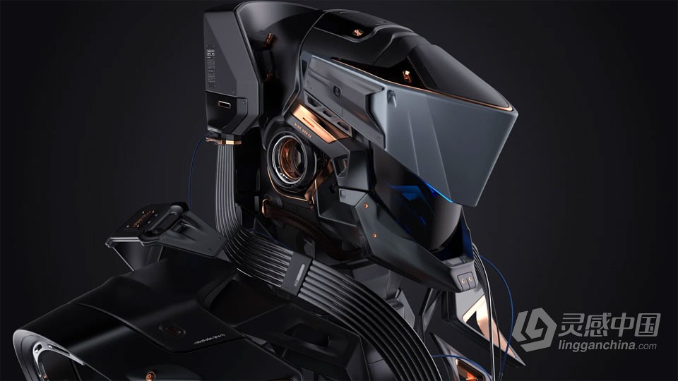 Maya与Zbrush角色硬表面建模实例训练视频教程  灵感中国网 www.lingganchina.com