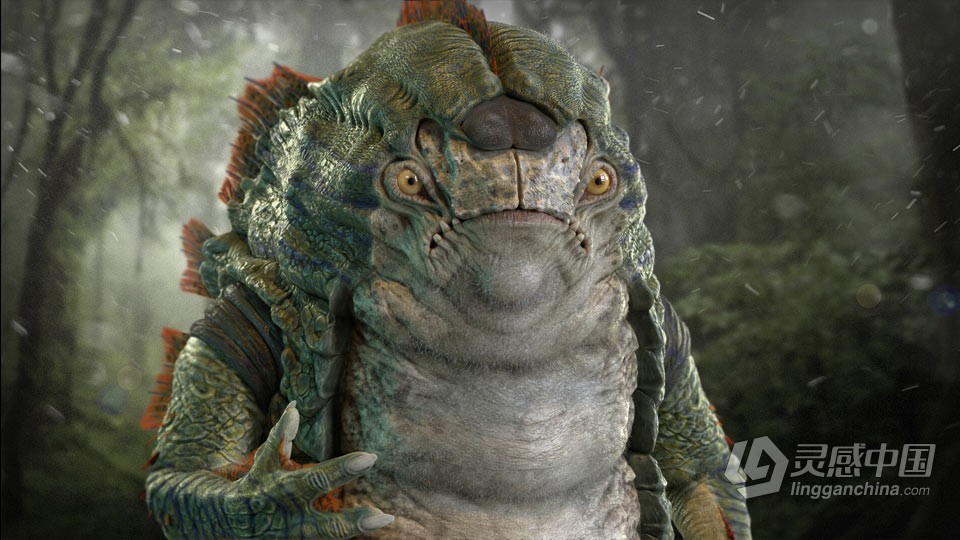 ZBrush 3D生物好莱坞级别完整制作工作流程视频教程  灵感中国网 www.lingganchina.com
