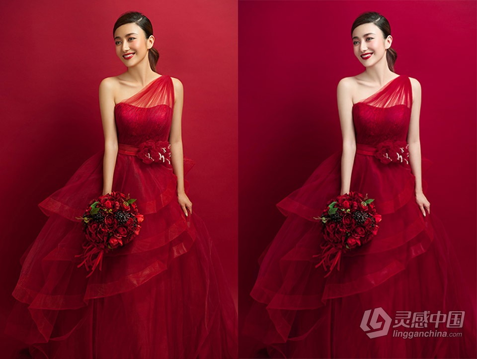 影楼专业调色宝典PS动作100种合集 婚纱一键调色PS动作 支持批量调色 支持PS中文版  灵感中国网 www.lingganchina.com