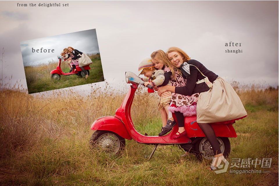 欧美柔和色调PS动作集 Itty Bitty Delightful Photoshop Action Set  灵感中国网 www.lingganchina.com