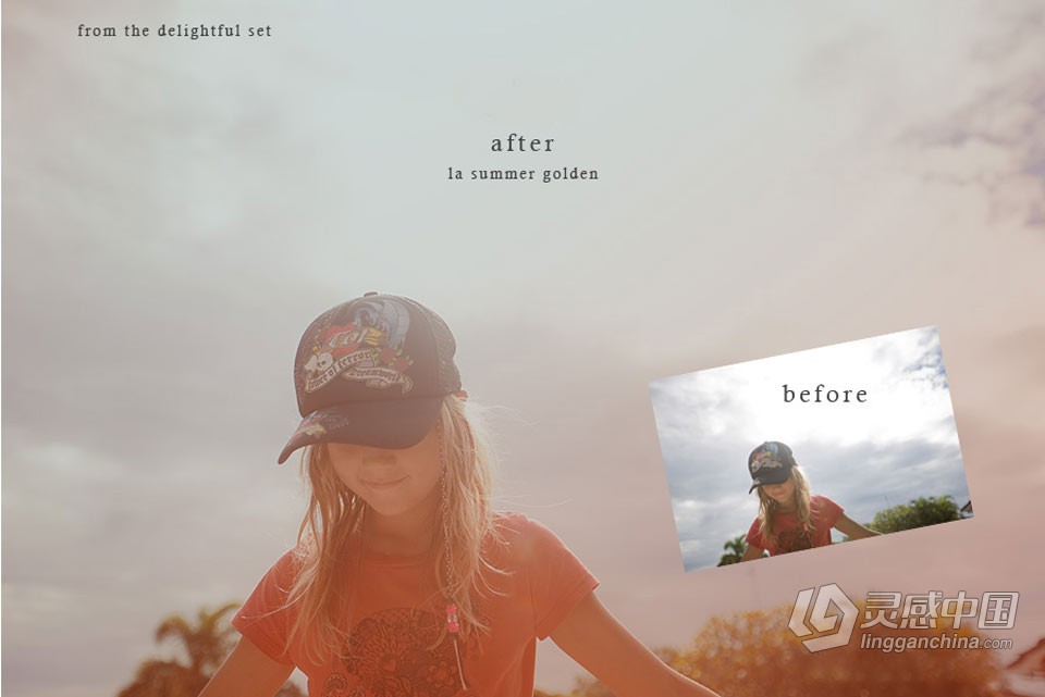 欧美柔和色调PS动作集 Itty Bitty Delightful Photoshop Action Set  灵感中国网 www.lingganchina.com