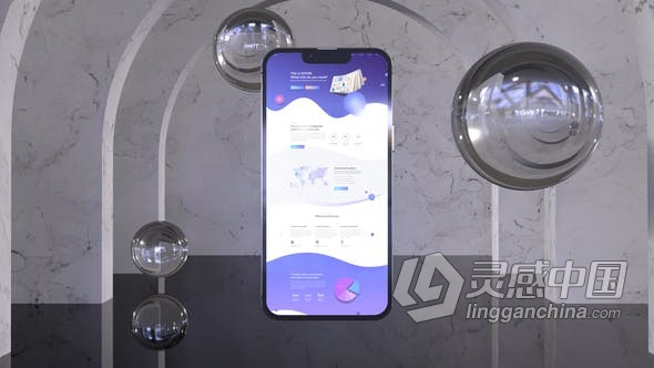 AE模板-iphone 13苹果手机商店产品展示APP应用程序介绍网站宣传工程文件下载  灵感中国网 www.lingganchina.com