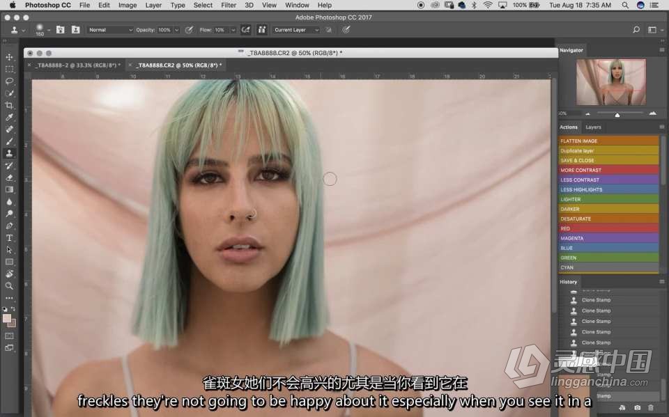 苏·布莱斯Sue Bryce创意外景人像拍摄及后期修图教程 中英字幕  灵感中国网 www.lingganchina.com