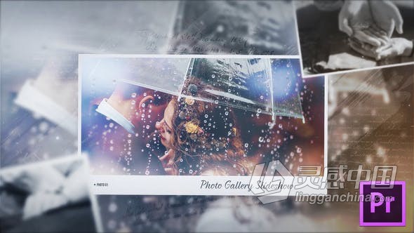 AE与PR模板-艺术幻灯片工艺作品展示视频婚礼浪漫相册回忆照片库工程文件下载  灵感中国网 www.lingganchina.com