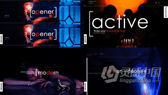 AE模板-创意跺脚风格动态错字开场工程文件下载  灵感中国网 www.lingganchina.com