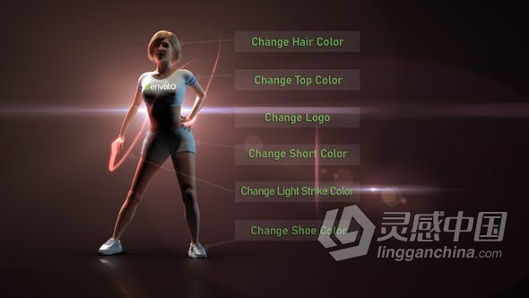 AE模板-舞蹈机构尊巴街舞社团宣传片头工程文件下载  灵感中国网 www.lingganchina.com