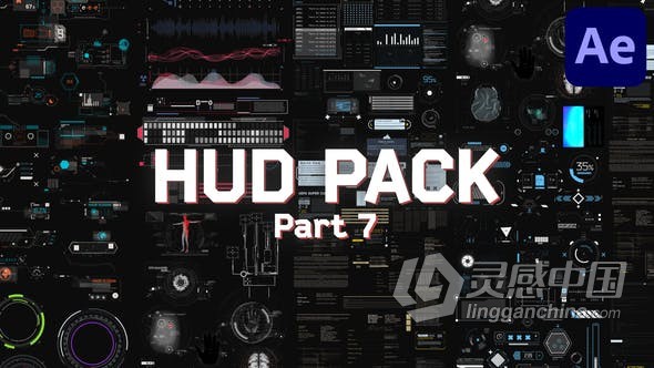 AE模板-HUD高科技Part7含150多种全息信息图科幻屏幕界面UI技术元素工程文件下载  灵感中国社区 www.lingganchina.com