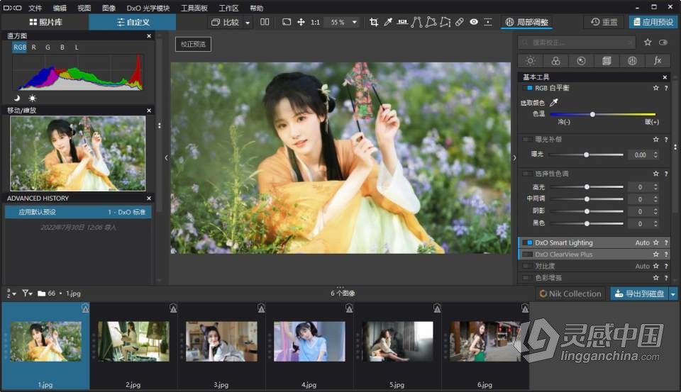 DxO PhotoLab 6 最好的照片编辑软件 DxO PhotoLab 6.1.0 Build 74 中文版 Win版本下载  灵感中国网 www.lingganchina.com