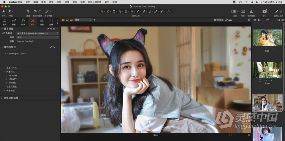 飞思软件RAW图像编辑软件 Capture One 22 Pro 15.3.2.11 for mac 中文激活版下载  灵感中国网 www.lingganchina.com