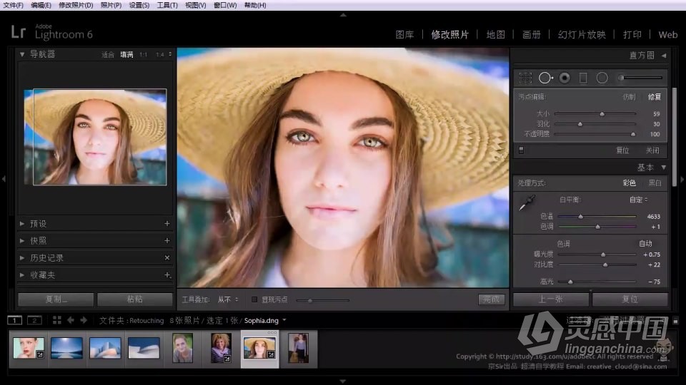 Lightroom软件入门课程 lr零基础自学中文教程 小白也能学会  灵感中国网 www.lingganchina.com