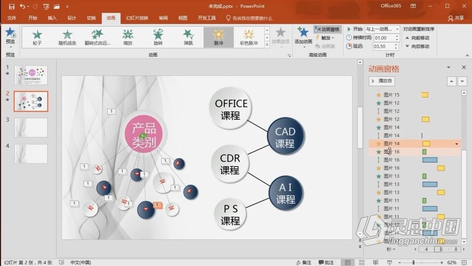 PowerPoint 软件入门课程 PPT零基础自学中文教程 小白也能学会  灵感中国网 www.lingganchina.com