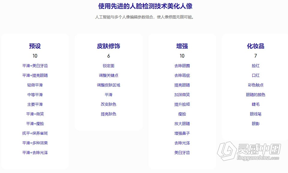 智能人像磨皮瘦脸美妆修图软件 威兹莫 Portrait Pro 2022 2.0.0.190 中文等多国语言版下载  灵感中国网 www.lingganchina.com