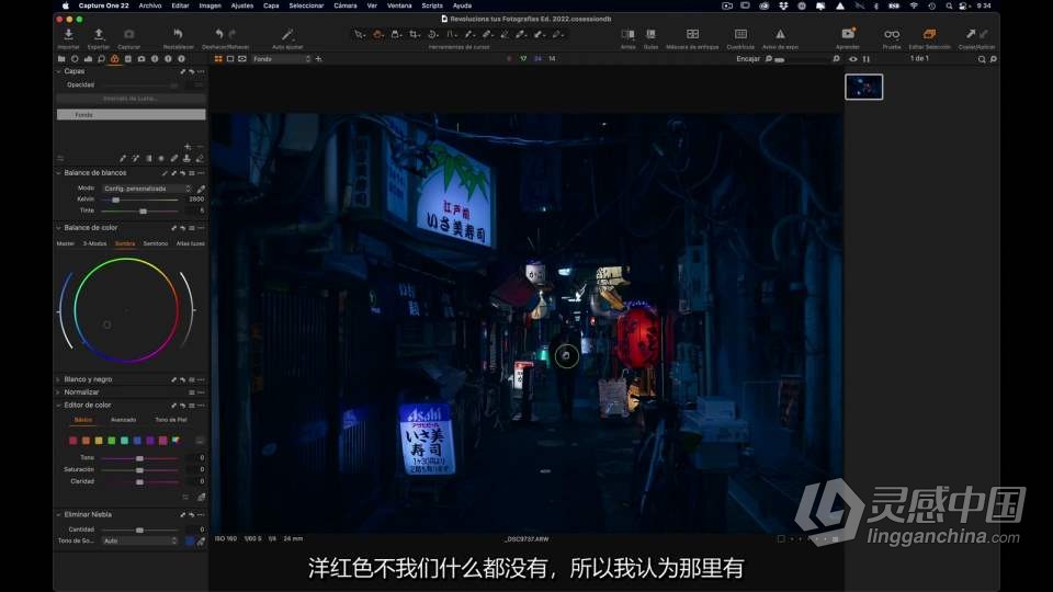 风光大神 Javier de la Torre 夜景风光赛博朋克风格前后期教程 中文字幕  灵感中国网 www.lingganchina.com