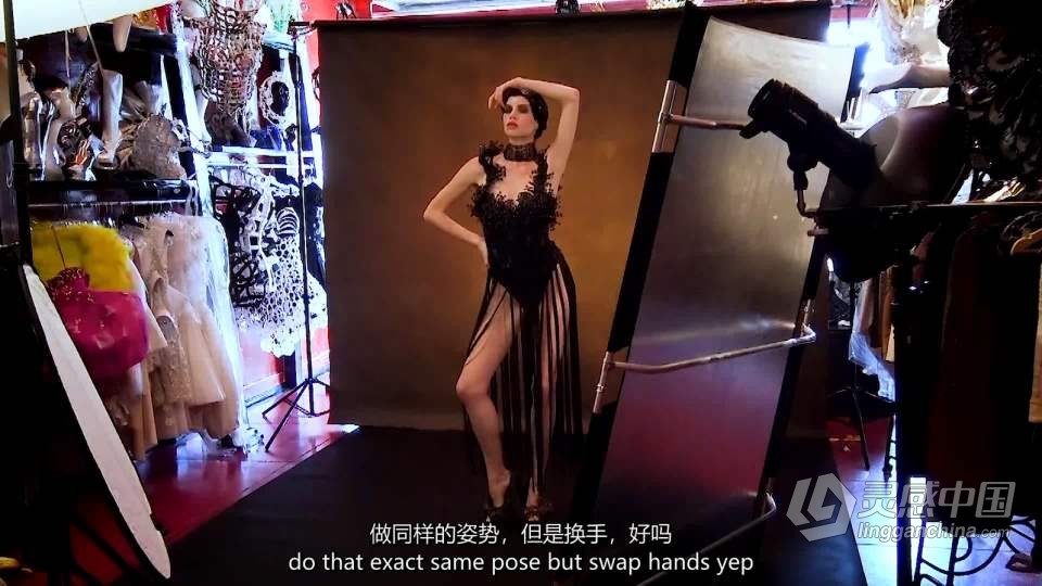 摄影师Jerry Ghionis 时尚人像布光系列-模特梅根2套 中英字幕  灵感中国网 www.lingganchina.com