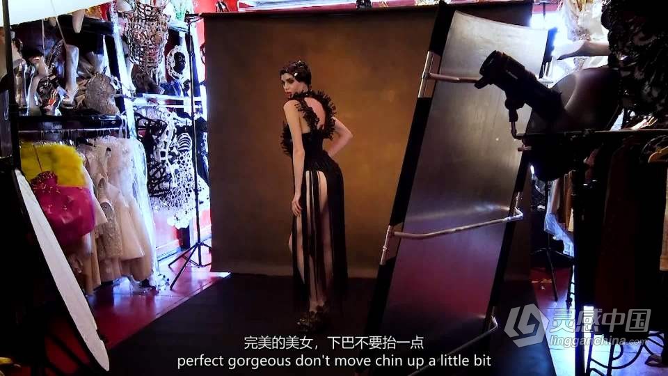 摄影师Jerry Ghionis 时尚人像布光系列-模特梅根2套 中英字幕  灵感中国网 www.lingganchina.com