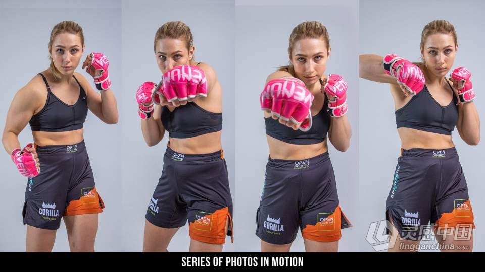 950张女性运动类比赛动作姿势造型高清参考图合集 950+ Female Fighter Reference Pictures  灵感中国网 www.lingganchina.com