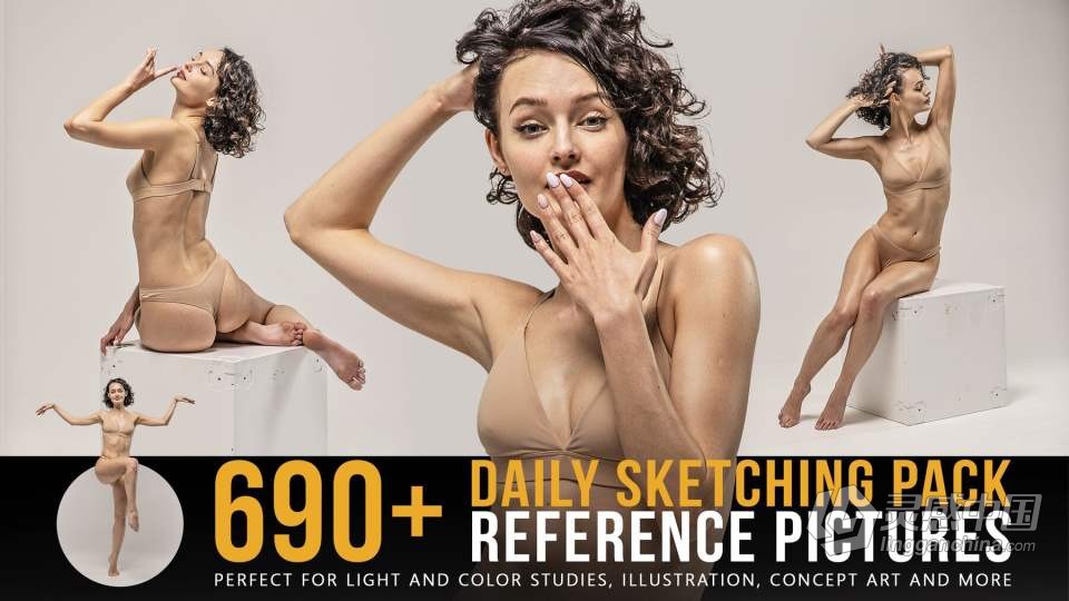 690张女性日常生活姿势造型高清参考图合集 690+ Daily Sketching Reference Pictures  灵感中国网 www.lingganchina.com