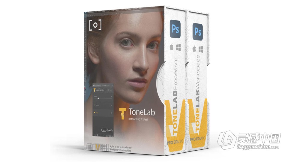 PROEDU - 超越D&amp;B修图的专业人像精修PS磨皮插件 -ToneLab for Photoshop 附中文字幕教程  灵感中国网 www.lingganchina.com