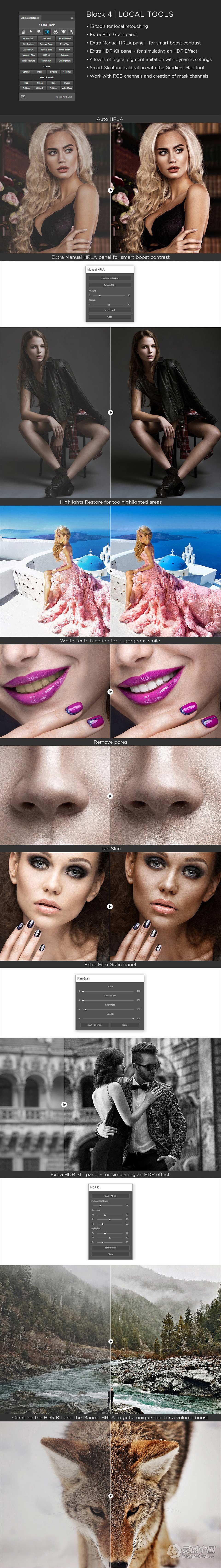终极人像精修磨皮润饰扩展PS插件 Ultimate Retouch Panel 3.9.1 汉化版  灵感中国网 www.lingganchina.com