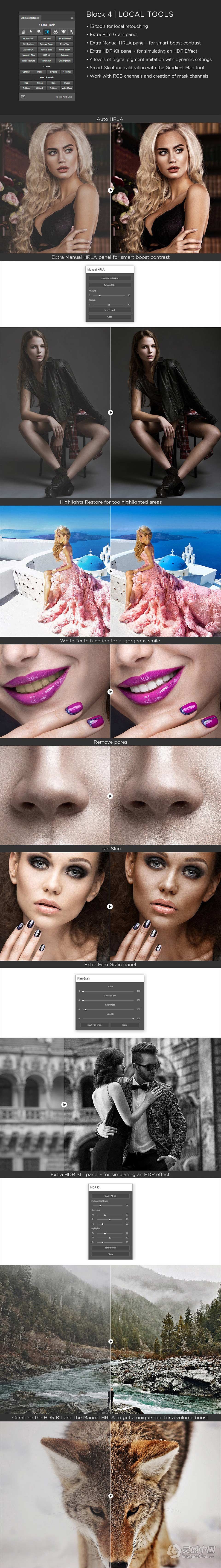 终极人像精修磨皮润饰扩展PS插件 Ultimate Retouch Panel 3.9.1 汉化版  灵感中国社区 www.lingganchina.com