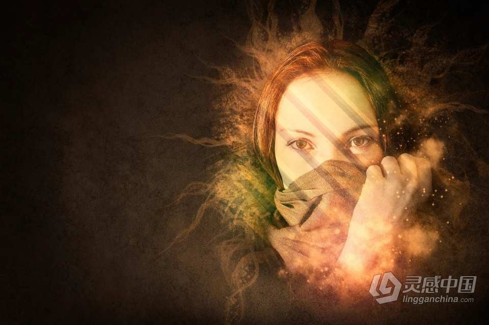 63种北极光图形烟雾渐变发光气泡光效PS笔刷 63 Lighting Brushes  灵感中国网 www.lingganchina.com