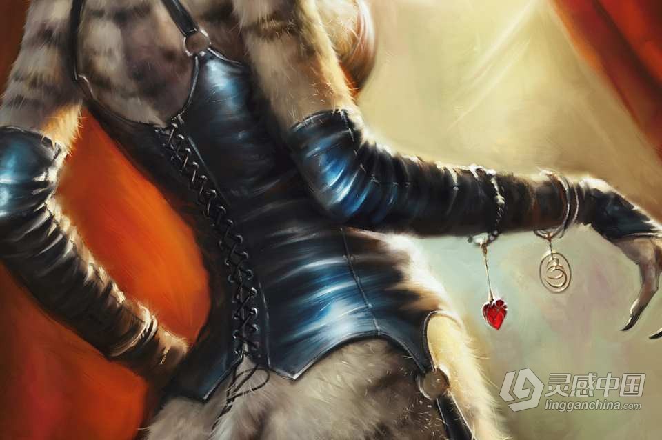 28个适用于PS和Clip Studio Paint 的逼真动物毛发绘画笔刷 Realistic FUR: 28 Brushes for CLIP STUDIO  灵感中国网 www.lingganchina.com