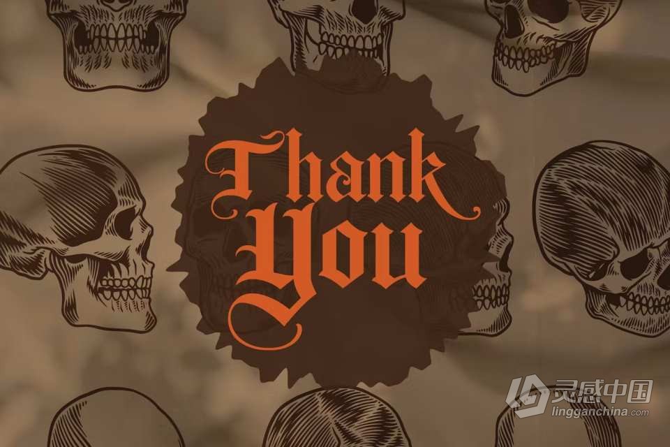 【Procreate笔刷】10个Ipad绘画的复古骷髅魔鬼头像Procreate笔刷 Vintage Skull Brush Stamp  灵感中国网 www.lingganchina.com