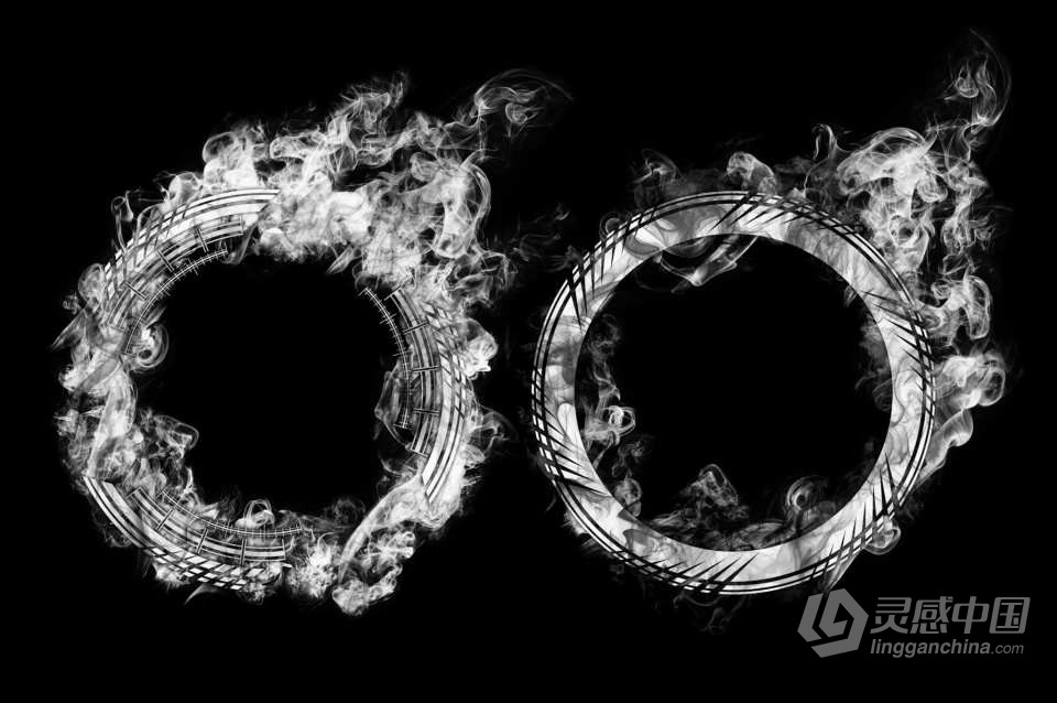 【PS笔刷】21个火圈火环燃烧PS笔刷Affinity画笔Procreate笔刷 21 Ring of Fire Brushes  灵感中国网 www.lingganchina.com