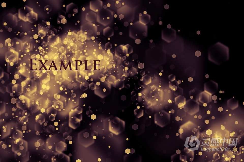 【PS笔刷】60个发光圆点菱形散景光斑PS笔刷Affinity画笔Procreate笔刷 60 Bokeh Brushes &amp; PNGs  灵感中国网 www.lingganchina.com