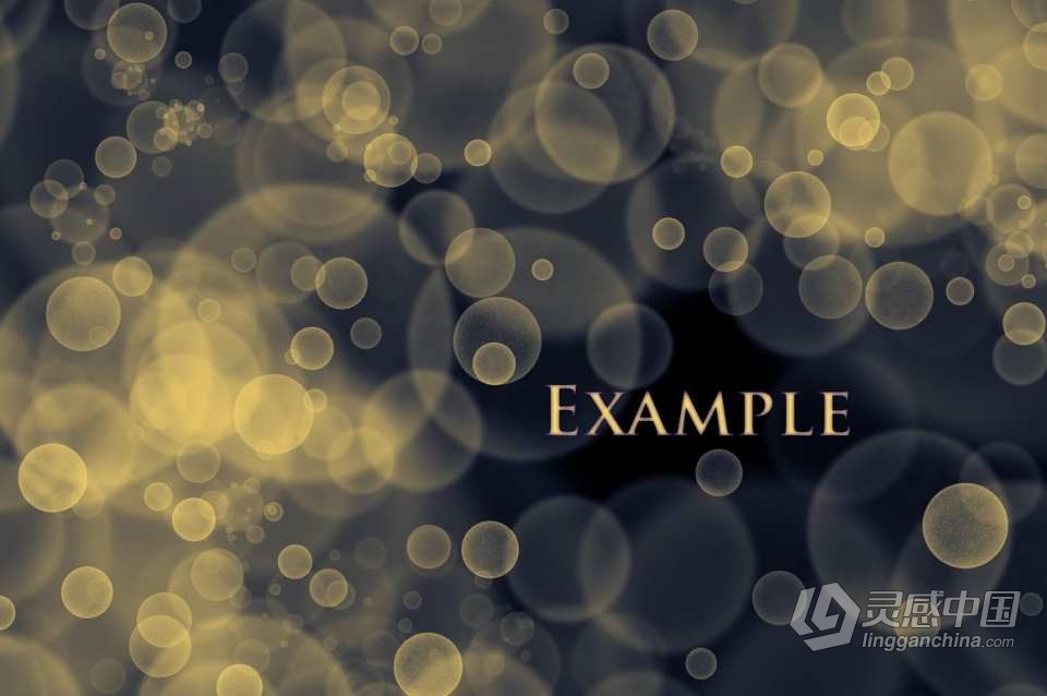 【PS笔刷】60个发光圆点菱形散景光斑PS笔刷Affinity画笔Procreate笔刷 60 Bokeh Brushes &amp; PNGs  灵感中国网 www.lingganchina.com