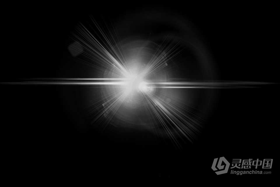 【PS笔刷】106个高分辨率镜头光晕衍射光束星光灯光PS笔刷 Photoshop Brush Lens Flares Bundle  灵感中国网 www.lingganchina.com