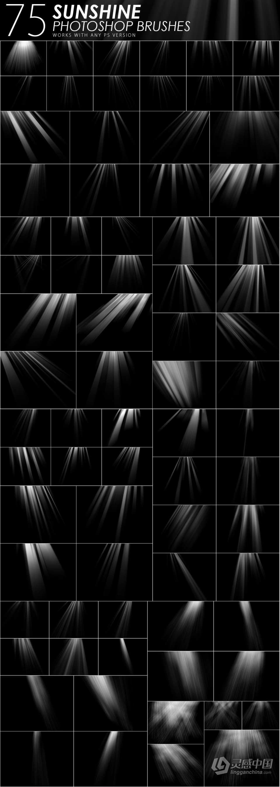 【PS笔刷】1505种雨雪火焰光线烟雾气泡灯光闪电特效PS笔刷合集包 1505 Visual Effects Photoshop Brushes  灵感中国社区 www.lingganchina.com