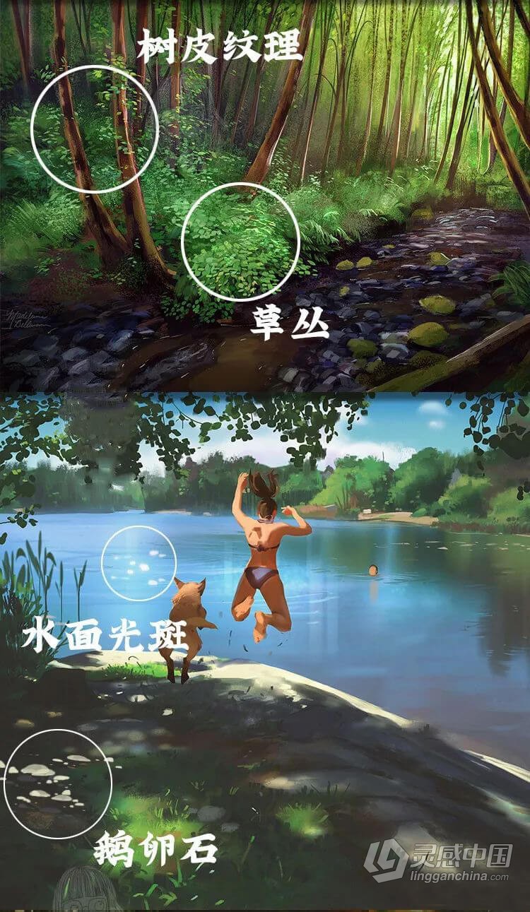 【Procreate/PS笔刷】宫崎骏日漫风笔刷套装PS笔刷Procreate笔刷ipad手绘日系动漫风景植物自然场景画笔笔刷  灵感中国网 www.lingganchina.com