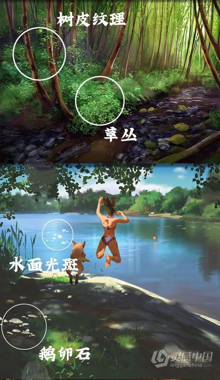 【Procreate/PS笔刷】宫崎骏日漫风笔刷套装PS笔刷Procreate笔刷ipad手绘日系动漫风景植物自然场景画笔笔刷  灵感中国社区 www.lingganchina.com