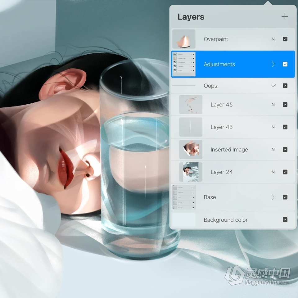 Jingsketch 50套数字绘画Procreate笔刷画笔调色板与视频教程合集  灵感中国网 www.lingganchina.com