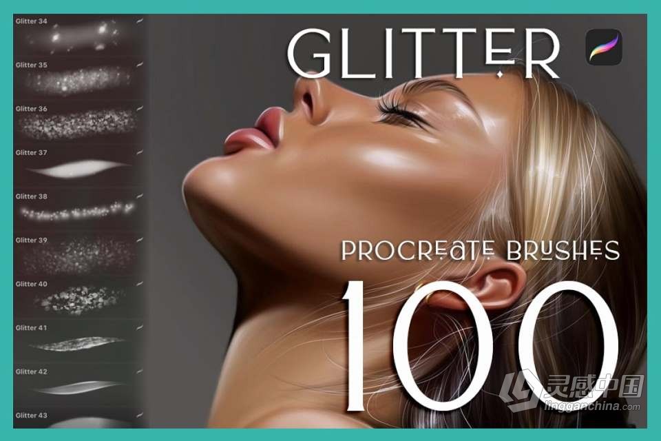 【Procreate笔刷】930人像化妆彩妆画笔套装Procreate笔刷 1760 Procreate Makeup Brushes  灵感中国网 www.lingganchina.com