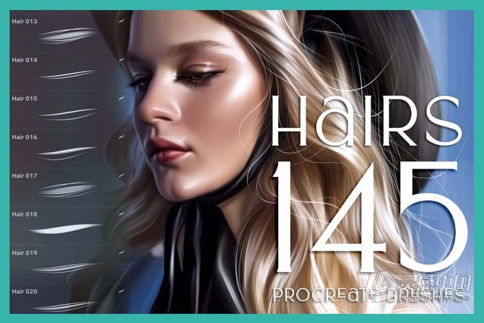 【Procreate笔刷】930人像化妆彩妆画笔套装Procreate笔刷 1760 Procreate Makeup Brushes  灵感中国网 www.lingganchina.com