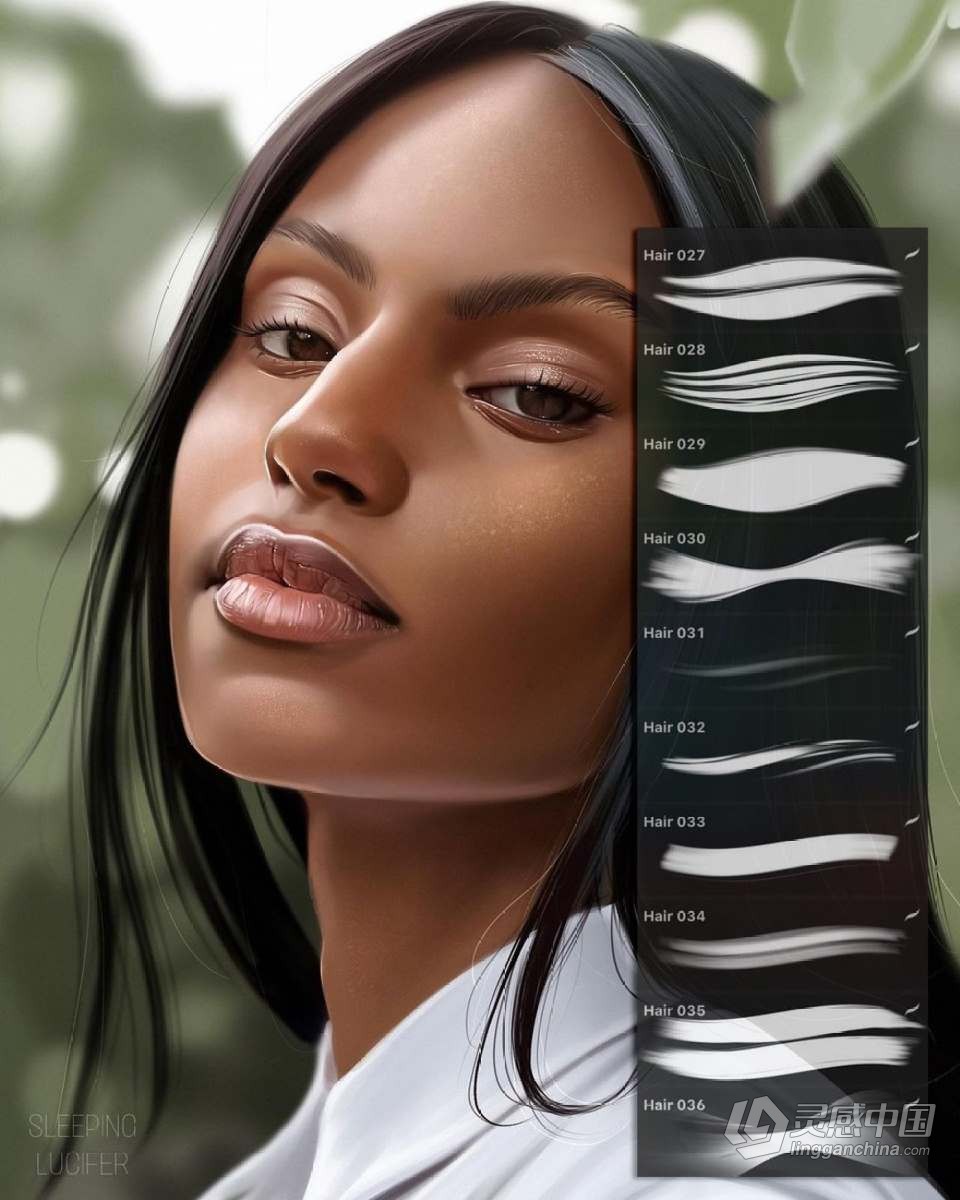 【Procreate笔刷】930人像化妆彩妆画笔套装Procreate笔刷 1760 Procreate Makeup Brushes  灵感中国网 www.lingganchina.com