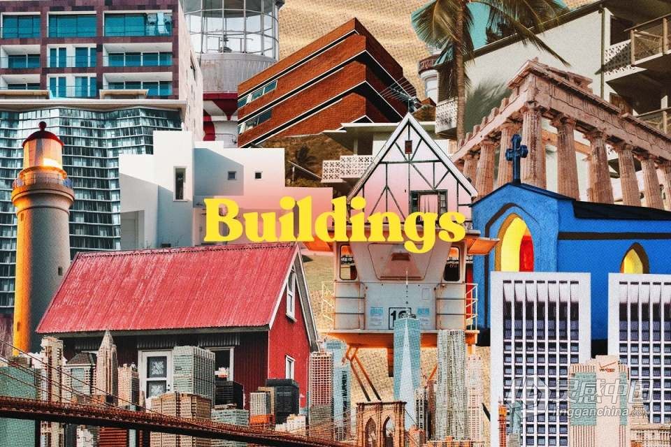 290+复古建筑交通工具食物风景人物电子设备等PNG剪贴素材合集 Studio 2am – Collage：290+ Vintage Collage Cut-O  灵感中国网 www.lingganchina.com