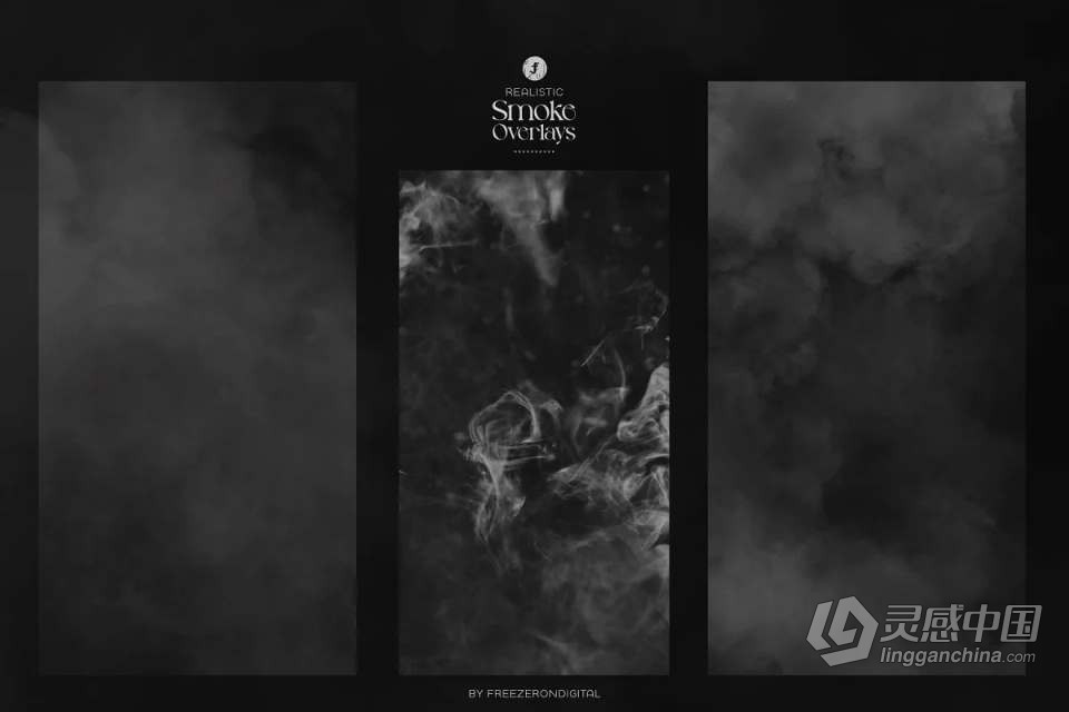 50张逼真的烟饼烟雾雾气晨雾照片合成叠加素材 Realistic Smoke Overlays  灵感中国网 www.lingganchina.com
