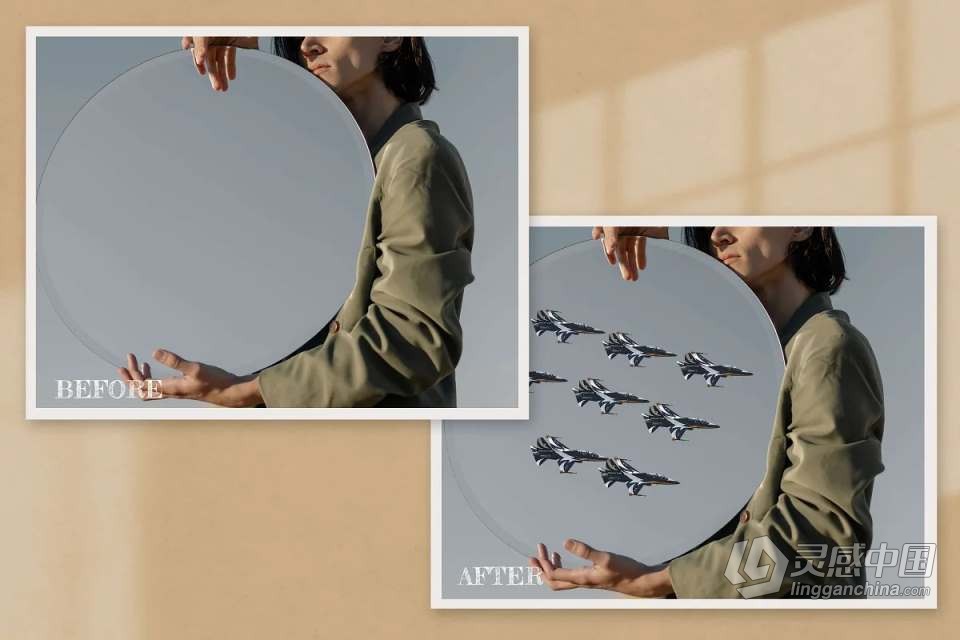 30款民航客机空军战斗机飞机航空器照片合成叠加素材 Aircraft Photoshop Editing Overlays  灵感中国网 www.lingganchina.com