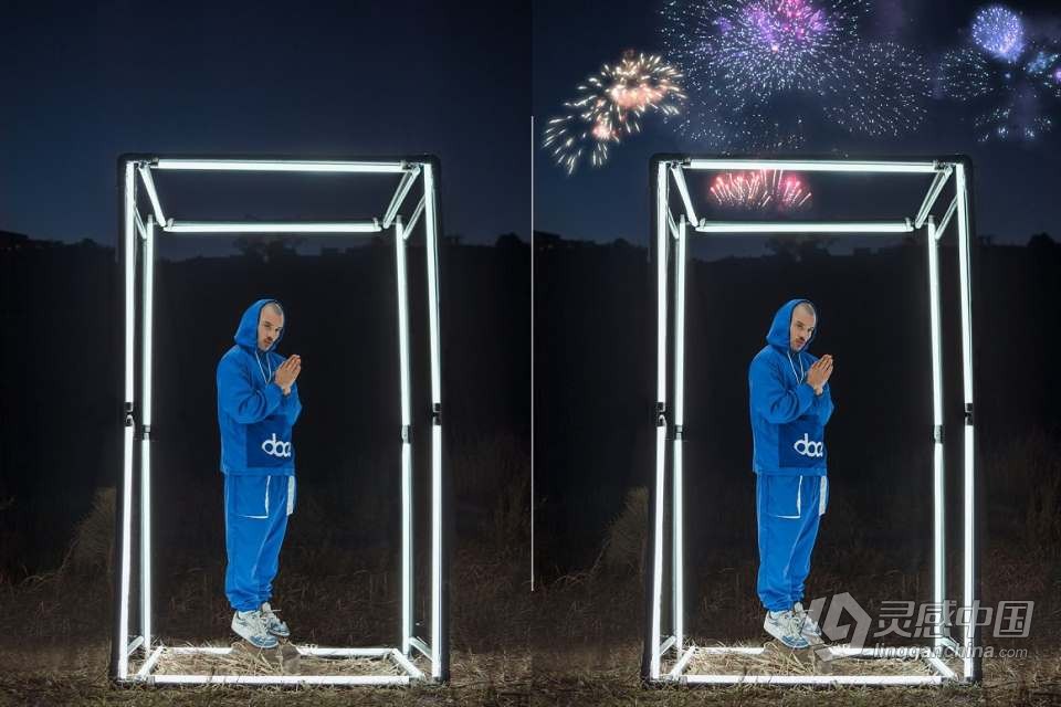 100张节日夜景焰火烟花礼花爆炸照片叠加PNG合成素材 Firework Overlays  灵感中国网 www.lingganchina.com