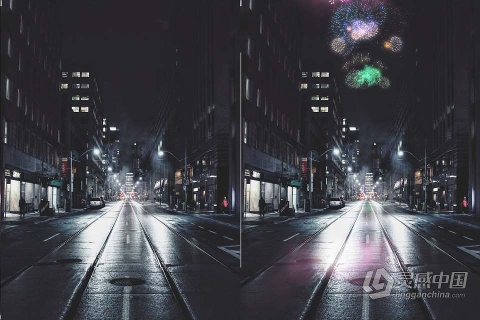 100张节日夜景焰火烟花礼花爆炸照片叠加PNG合成素材 Firework Overlays  灵感中国网 www.lingganchina.com