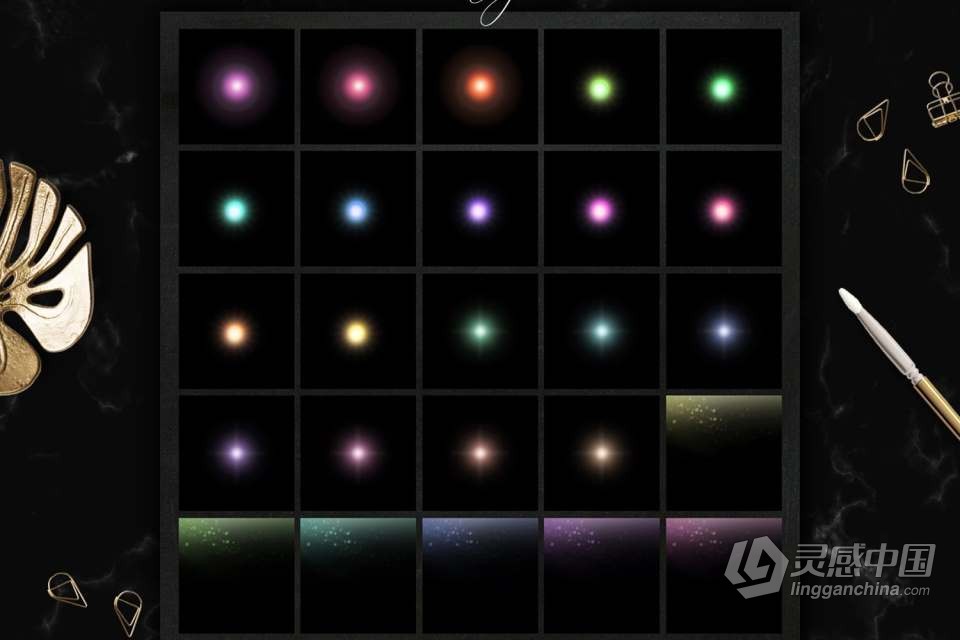 75张太阳耀斑魔法光效照片叠加合成素材 75 Sun Flare Overlay, Light Effects Overlay, Magic Light  灵感中国网 www.lingganchina.com