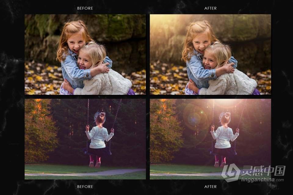 75张太阳耀斑魔法光效照片叠加合成素材 75 Sun Flare Overlay, Light Effects Overlay, Magic Light  灵感中国网 www.lingganchina.com