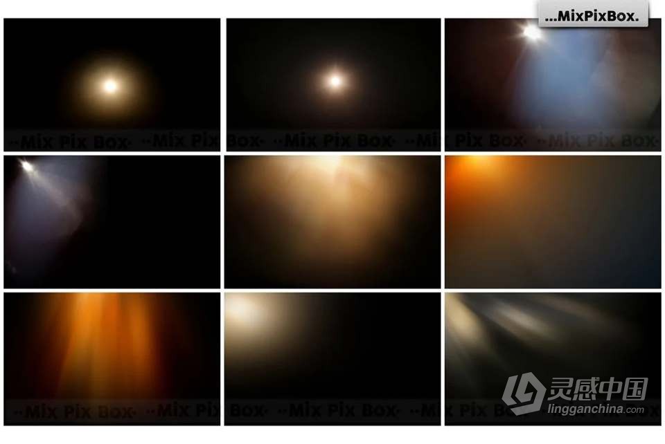 30张镜头漏光太阳耀斑光斑圆环特效照片合成素材 Sun Flare Photo Overlays  灵感中国网 www.lingganchina.com