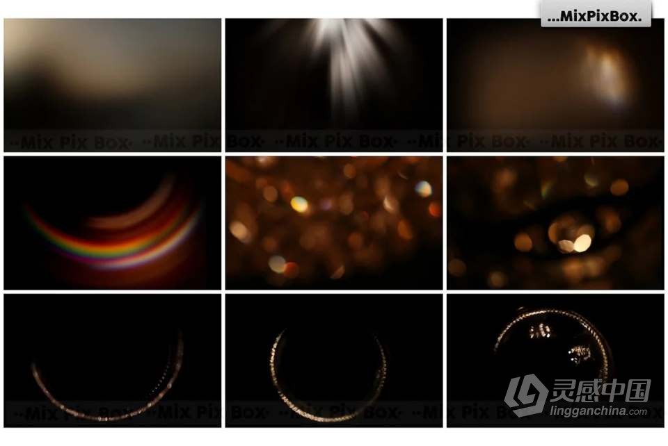 30张镜头漏光太阳耀斑光斑圆环特效照片合成素材 Sun Flare Photo Overlays  灵感中国网 www.lingganchina.com