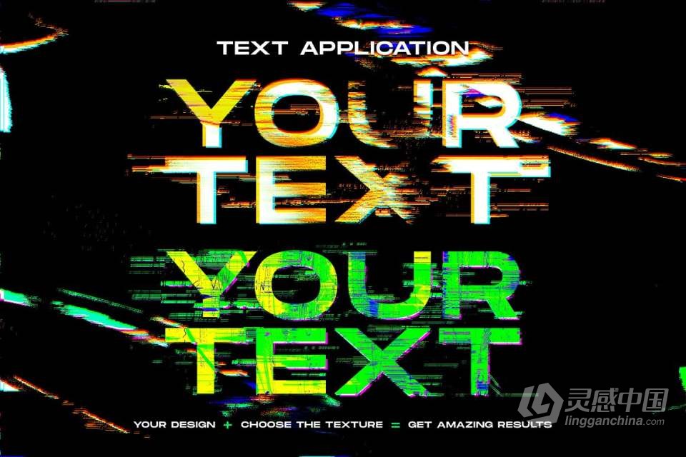 280种毛刺故障抖动失真噪点纹理合成特效叠加素材 280 Glitch Distortion textures  灵感中国网 www.lingganchina.com