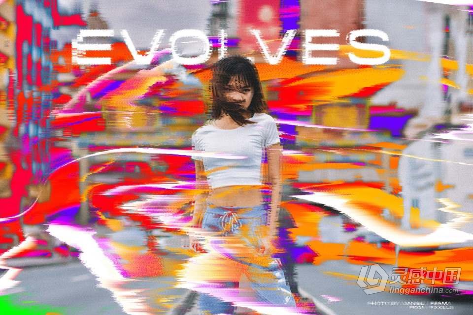 280种毛刺故障抖动失真噪点纹理合成特效叠加素材 280 Glitch Distortion textures  灵感中国网 www.lingganchina.com