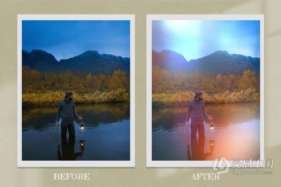 53张镜头光晕散景耀斑霓虹辉光光效照片叠加素材 Film Light Overlays Digital Bokeh  灵感中国网 www.lingganchina.com